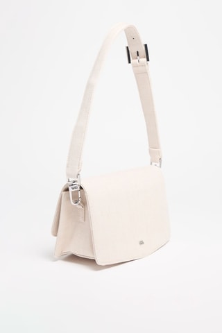 Sac porté épaule en lin - Beige