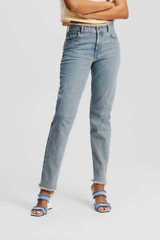 Jean taille haute - Bleu