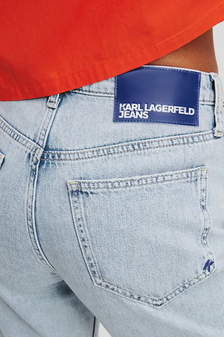 Jean straight en coton biologique - Bleu clair