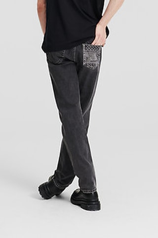 Jean slim en coton biologique - Noir