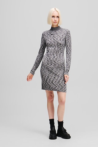 Robe pull - Gris clair chiné