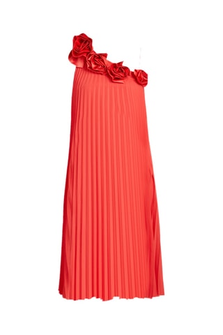 Robe plissée - Corail