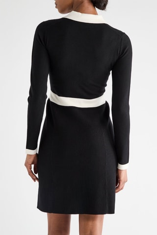 Robe droite - Noir et blanc