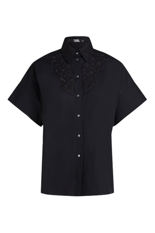 Chemisier en coton biologique - Noir