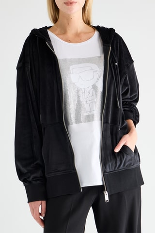 Sweat velours - Noir