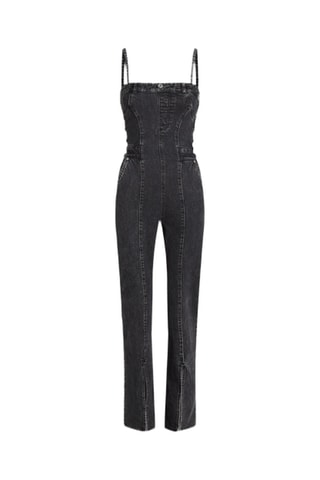 Combinaison en jean en coton biologique - Gris