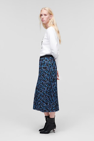 Jupe midi - Bleu foncé