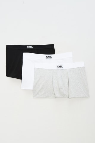 3 boxers - Blanc et gris