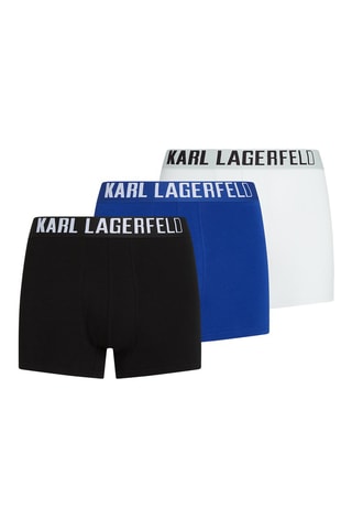 3 boxers en coton biologique - Blanc, bleu et noir