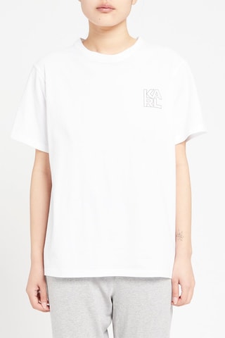 Pyjama Blanc et gris chiné