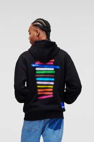 Sweat à capuche en coton biologique - Noir