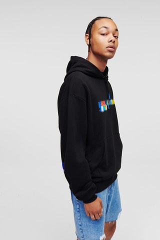 Sweat à capuche en coton biologique - Noir