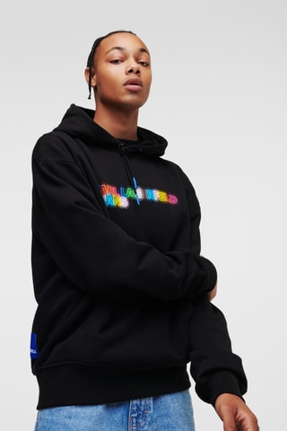 Sweat à capuche en coton biologique - Noir