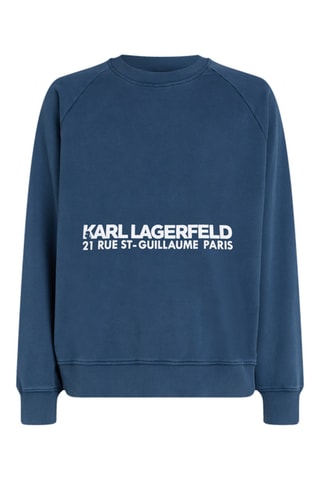 Sweat en coton biologique - Bleu cobalt