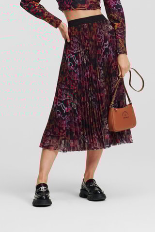 Jupe plissée - Bordeaux