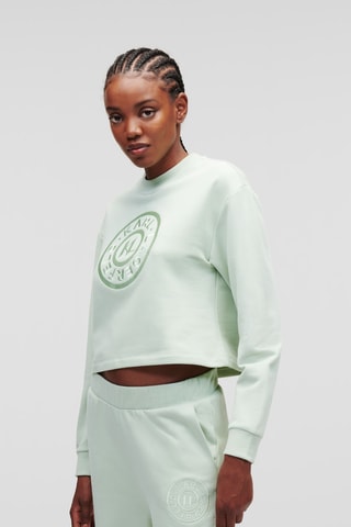 Sweat de pyjama en coton biologique - Vert d’eau