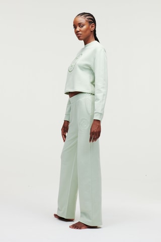 Sweat de pyjama en coton biologique - Vert d’eau