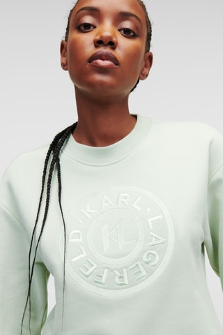 Sweat de pyjama en coton biologique - Vert d’eau