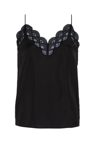 Caraco en soie - Noir