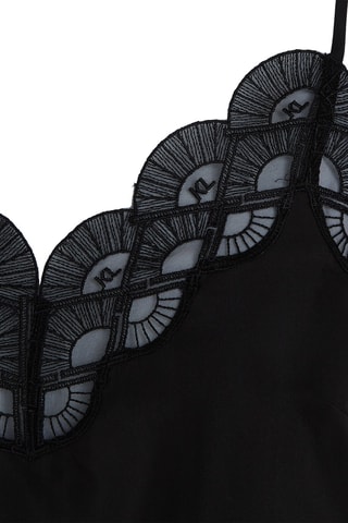 Caraco en soie - Noir