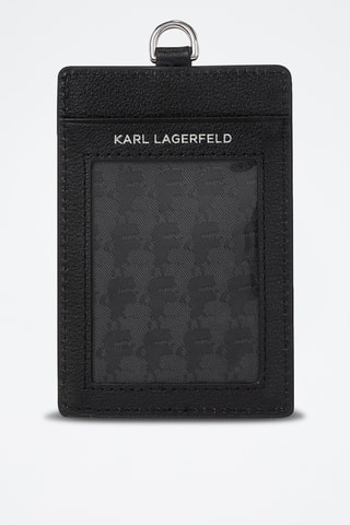 Porte-cartes en cuir - Noir