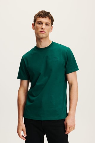 T-shirt en coton biologique - Vert foncé
