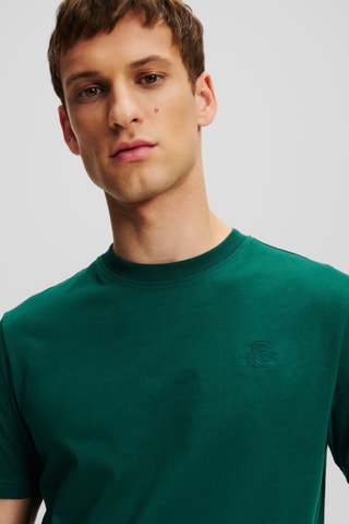 T-shirt en coton biologique - Vert foncé