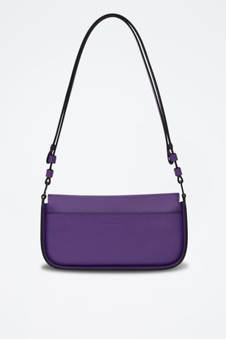 Sac porté épaule en cuir - Violet