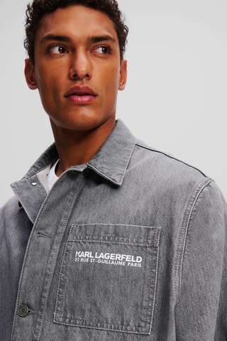 Veste en jean - Gris