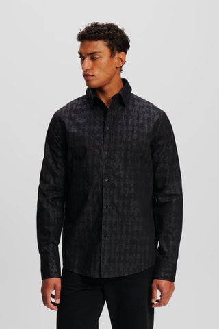 Chemise en coton biologique - Noir