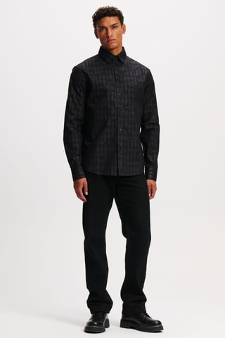 Chemise en coton biologique - Noir