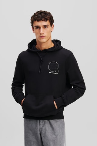 Sweat à capuche en coton biologique - Noir