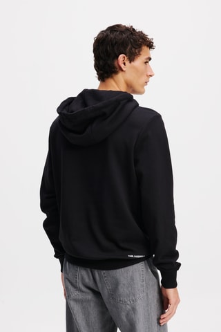 Sweat à capuche en coton biologique - Noir