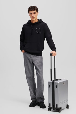 Sweat à capuche en coton biologique - Noir