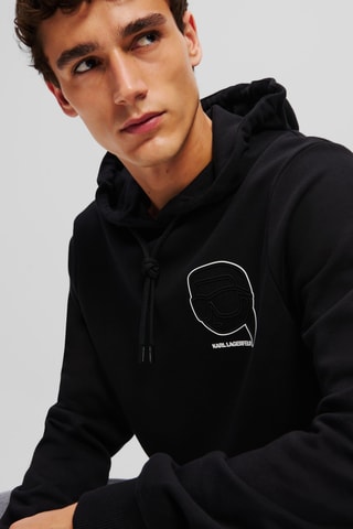 Sweat à capuche en coton biologique - Noir