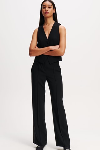 Pantalon taille haute - Noir