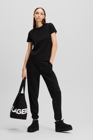 Jogging en coton biologique - Noir