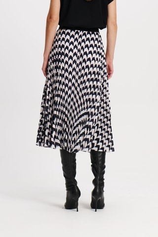 Jupe longue - Blanc et bleu marine