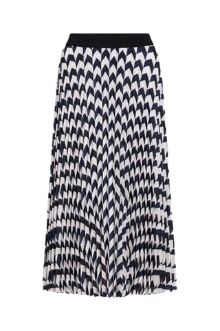 Jupe longue - Blanc et bleu marine