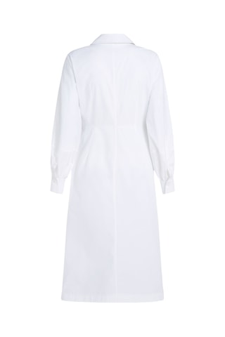 Robe portefeuille en coton biologique - Blanc