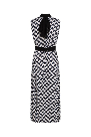 Robe midi - Noir et blanc