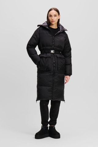 Doudoune longue réversible - Noir