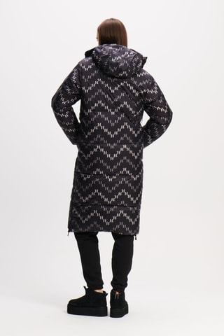 Doudoune longue réversible - Noir