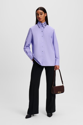 Chemisier en coton biologique - Violet