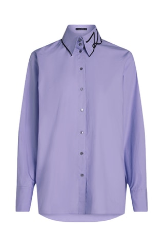 Chemisier en coton biologique - Violet