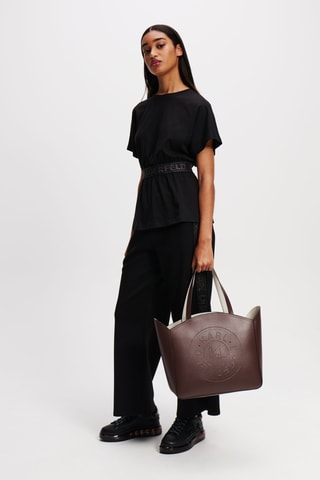 Blouse en coton biologique - Noir