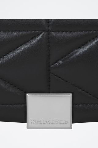 Sac bandoulière en cuir de mouton - Noir