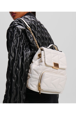 Sac à dos en cuir - Blanc