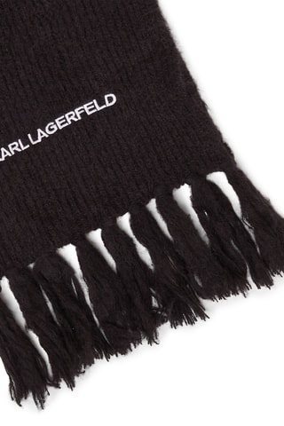 Echarpe en alpaga et laine - Noir