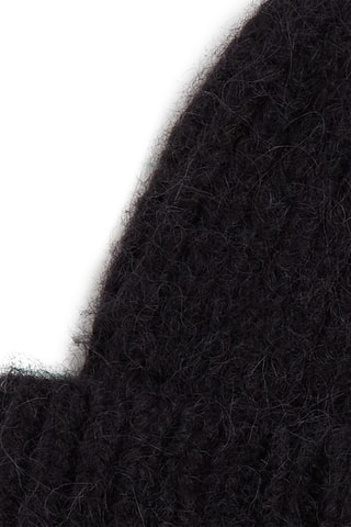 Bonnet en alpaga et laine - Noir